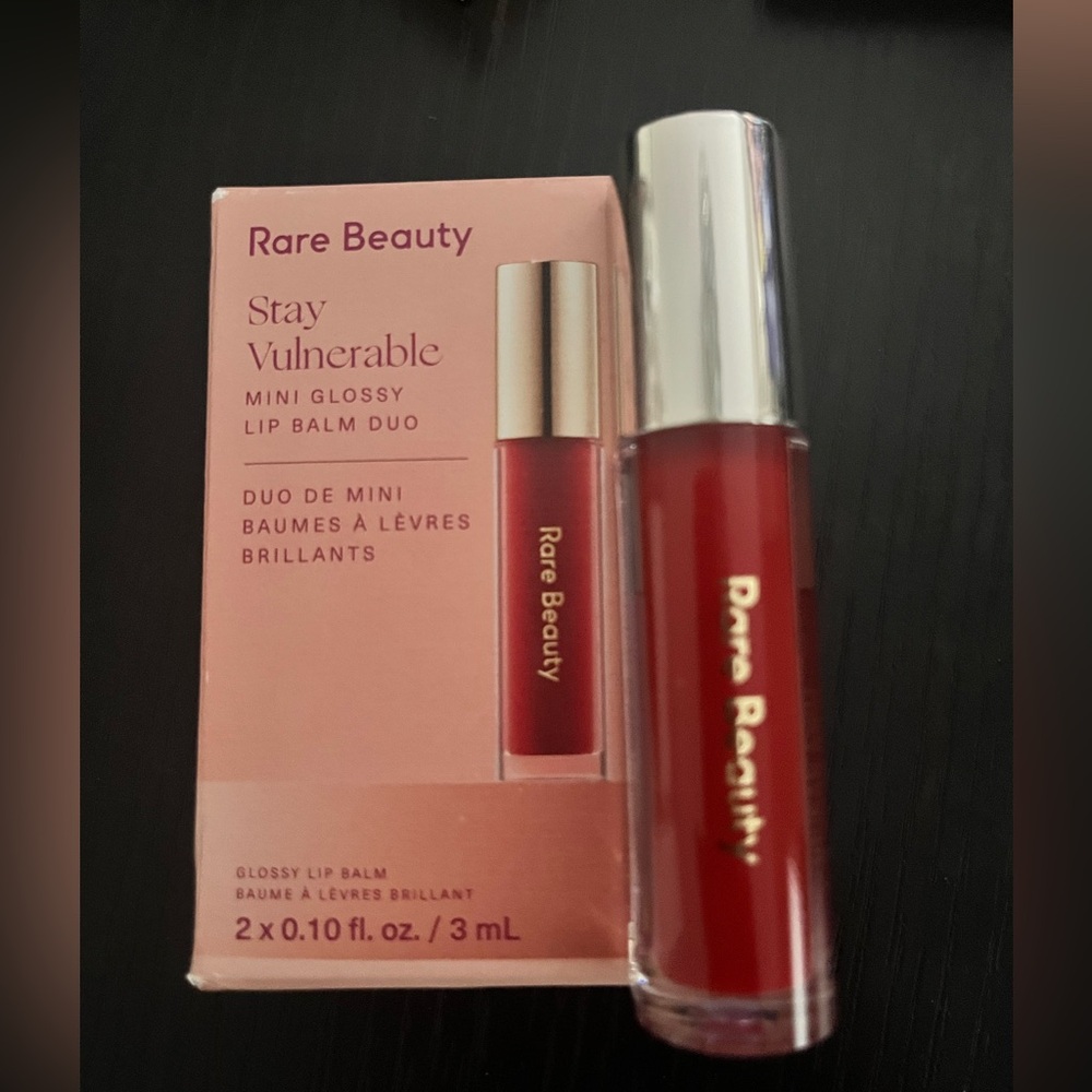 Rare Beauty Stay Vulnerable Mini Glossy Lip Balm - Vibrant Red